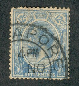 Straits Settlement #192 used single