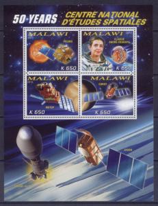 MALAWI SHEET SPACE STUDIES COSMONAUTS