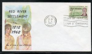 Canada #397 Red River FDC Glory Cacheted unaddr C452