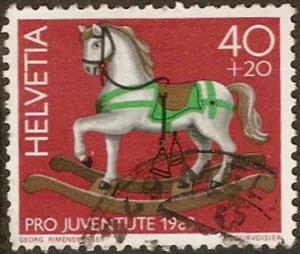 Switzerland - #B502 -used- 1983 - Rocking Horse -SCV-$0.35