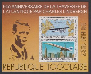 Togo Lindbergh's Transatlantic Flight MS 1977 MNH SG#MS1213