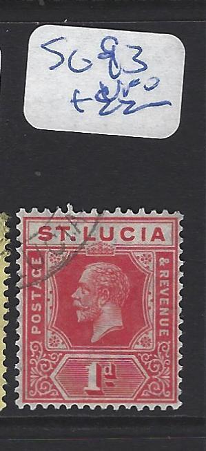 ST LUCIA   (PP2806B)  KGV  1D      SG  93    VFU