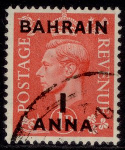 BAHRAIN GVI SG52, 1a on 1d pale scarlet, FINE USED.