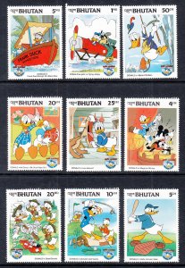 Bhutan 397-405 Disney's MNH VF