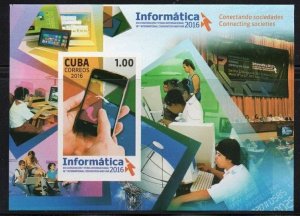 CUBA Sc# 5781  INFORMATICA INTL technology CONVENTION Souvenir Sheet  2016 MNH