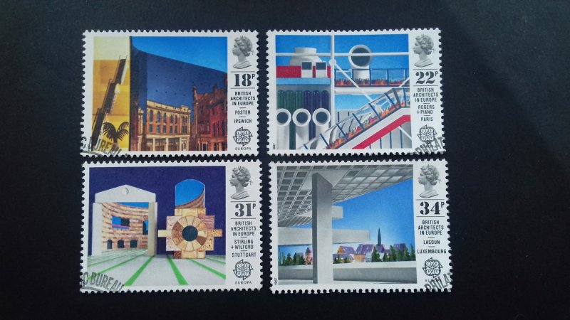 Great Britain 1987 EUROPA Stamps - Modern Architecture Used