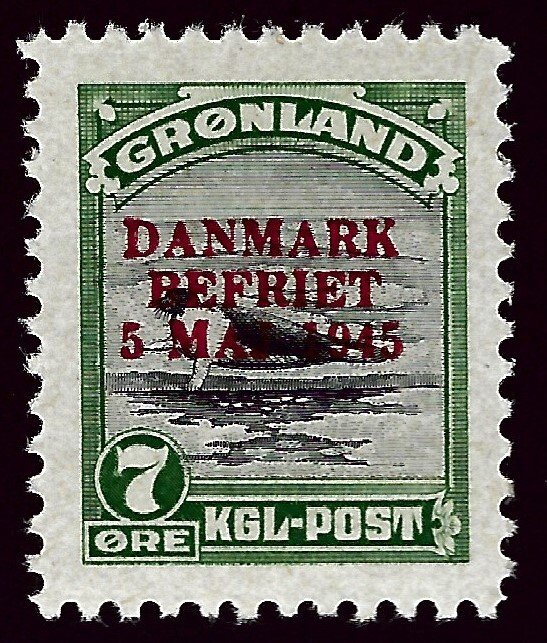 Greenland #21 Mint VF. SCV$50.00.. High Value!