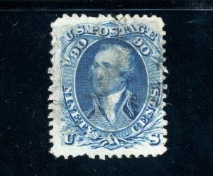 USAstamps Used FVF US 1861 Civil War Issue Washington Scott 72 SCV $625