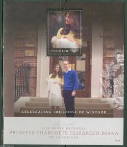 TUVALU  2015   BIRTH OF PRINCESS CHARLOTTE OF CAMBRIDGE  S/S  MINT NH