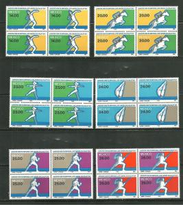 Mexico 1351-56 MNH 84 Summer Olympics x 4 SCV 24.00