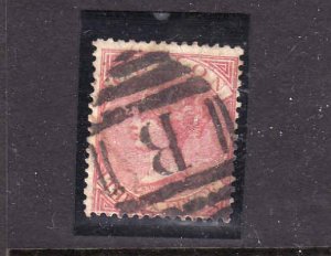 Ceylon-Sc#62-used QV-3p rose-1868-B cancel-