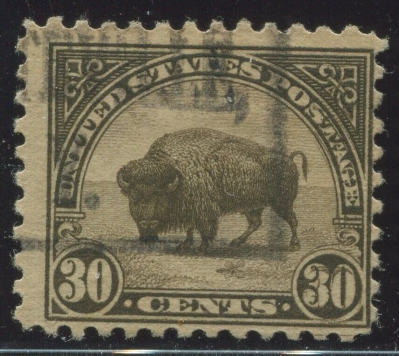 569 American Buffalo DOUBLE TRANSFER AT RIGHT USED Stamp BX4688