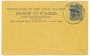 P2930 - COOK ISLANDS/RAROTONGA. VERY INTERESTING PIECE. COOK ISLAND POST CARD-