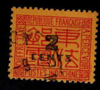 French Indo-China Scott J61 Used Postage due stamp