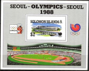 Solomon Islands 1988 Olympics Games Seoul 1988 S/S MNH