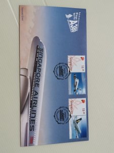 SINGAPORE-2007-FDC-SINGAPORE-AIRLINE-A380-IN-EXCELLENT