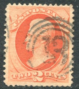 183 2c Jackson Vermillion Used