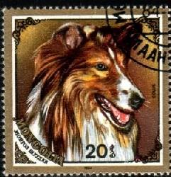 Dog, Collie, Liberia stamp SC#674 used