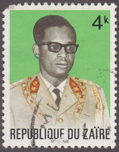 Zaire 762 President Joseph D. Mobutu 1972