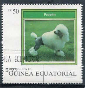 Equatorial Guinea 1977 DOG POODLE 1 stamp Perforated CTO Used