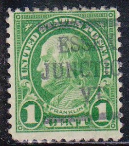 Precancel - Essex Junction, VT  PSS L-2 HS - Town and Type Issue