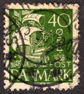 1927, Denmark 40ö, Used, Sc 197