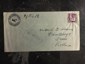 1930s Netherlands Indies KLM Airmail Cover To Sneek Holland