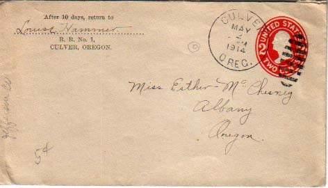 United States, Oregon, Postal Stationery