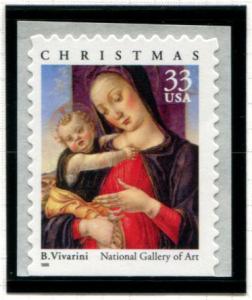 3355 US 33c Madonna & Child by Vivarini, MNH