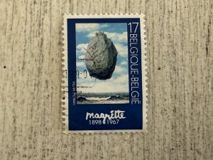 Belgium #1684 Used, 17fr, Paintings, by Rene Magritte, 2024 SCV.$0.30