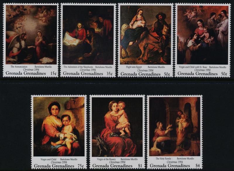 Grenada Grenadines 1701-7 MNH Art, Paintings, Christmas