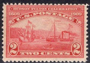 US Stamp #372 2c Hudson-Fulton MINT Hinged SCV $10