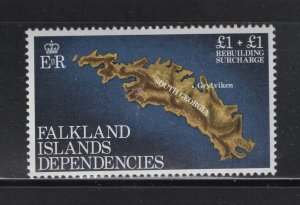 Falkland Islands Dep. #1LB1  (1982 Rebuilding semi-postal issue) VFMNN CV $2.75