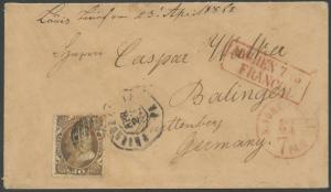 #38 ON COVER GOING TO GERMANY WITH PINCHOT CERT CV $1,350 HV9938