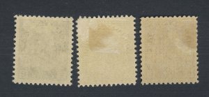 3x Canada WW1 Admiral M Stamps;  #107-2c #110-4c #112-5c Guide Value = $120.00