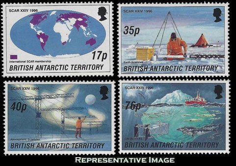 British Antarctic Territory Scott 235-238 Mint never hinged.