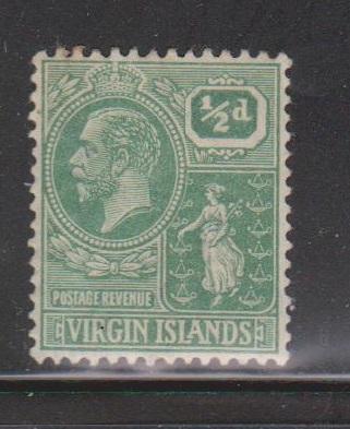 VIRGIN ISLANDS Scott # 53 MH - KGV & Seal Of Colony