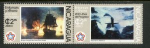 RK8327 NICARAGUA C910a MNH PAIR BIN $1.00 SHIPS