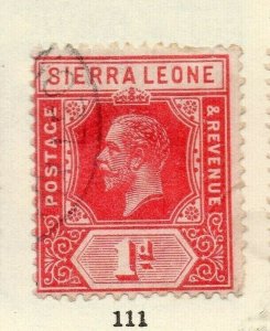 Sierra Leone 1912 Early Issue Fine Used 1d. NW-160110