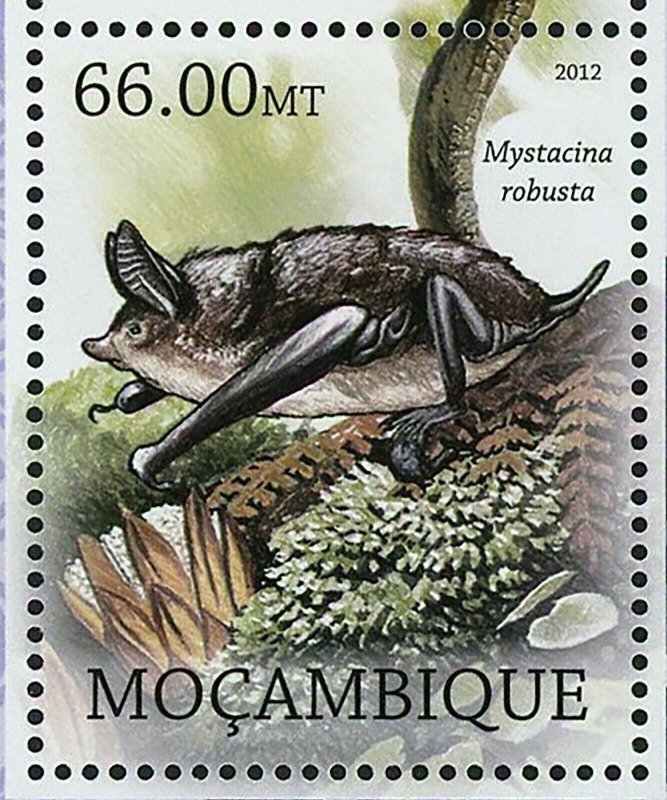 Bats Stamp Nyctimene Sanctaecrucis Mystacina Robusta S/S MNH #5851-5854