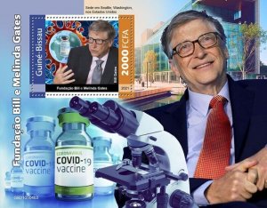 Guinea-Bissau - 2021 Bill & Melinda Gates Fdn - Stamp Souvenir Sheet GB210504b3