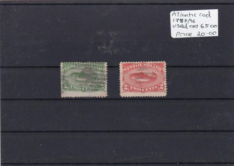NEWFOUNDLAND EARLY COD FISH STAMPS REF 795