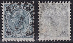 Austria - 1890 - Scott #59 - used - PECZENIZYN pmk Ukraine