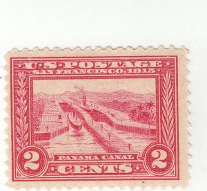 Scott #398 - 2c Carmine - Panama Canal - Mint Hinged