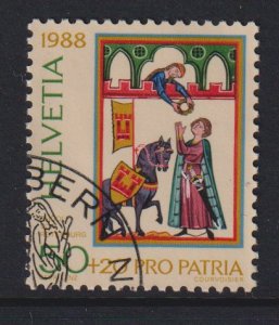 Switzerland  #B543  used 1988  Pro Patria minnesingers 50c