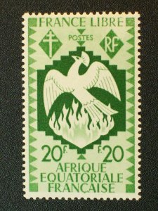 French Equatorial Africa Scott #155 unused