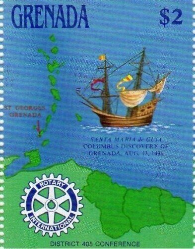 Grenada 1988 - Rotary - Single Stamp - Scott #1597 - MNH