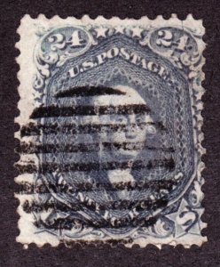 US 70b 24c Washington Used Steel Blue F-VF appr SCV $900