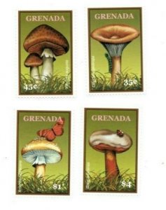 Grenada - 2000 - Mushrooms - Set Of 4 Stamps - MNH