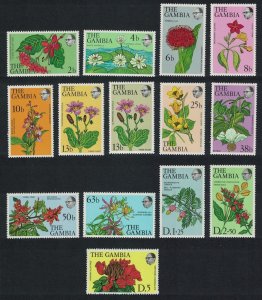 Gambia Flowers and Shrubs 14v COMPLETE 1977 MNH SG#371-383 MI#345-357